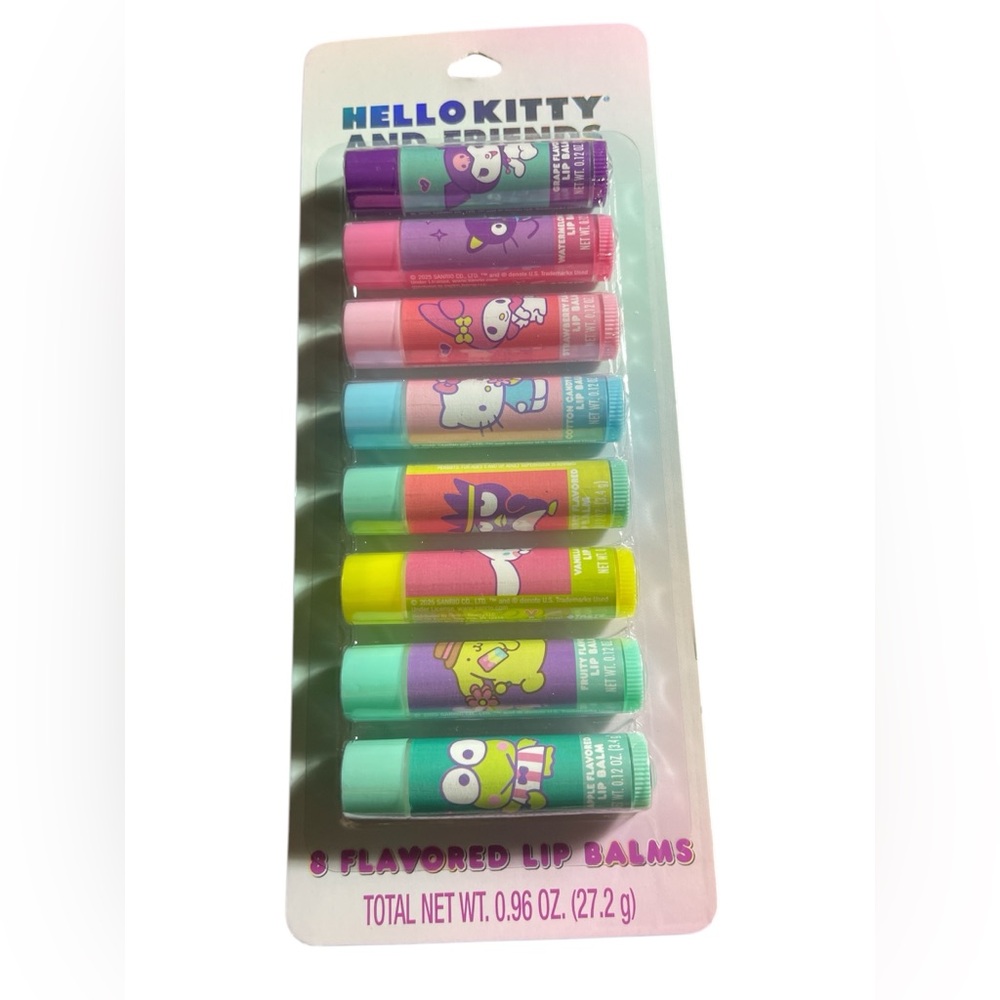 Hello Kitty Colorful Cartoon Lip Balm Set